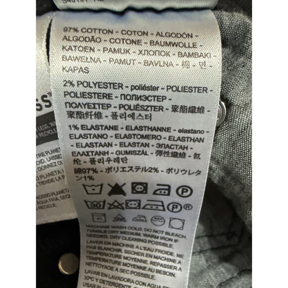 Levi's Women's Black High Waist Straight Leg Pockets Denim Jeans Pants Size 31 - Picture 6 of 6